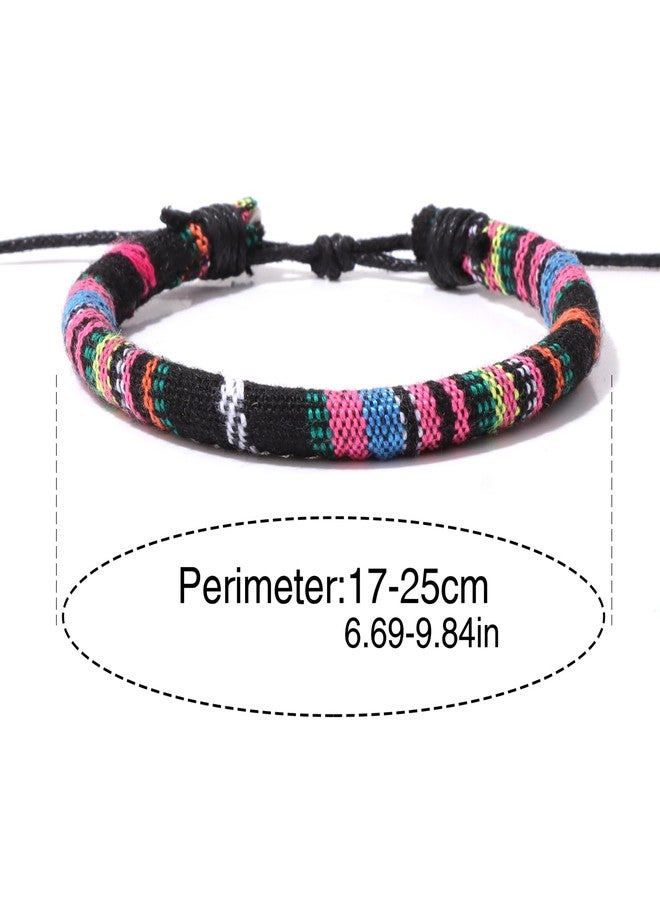 Raicegs 12PCS Friendship String Bracelets for Teen Women Man Boho Surfer Beach Bracelets Anklets Set Handmade Bracelets Bulk Jewelry for Women Man - Image 4